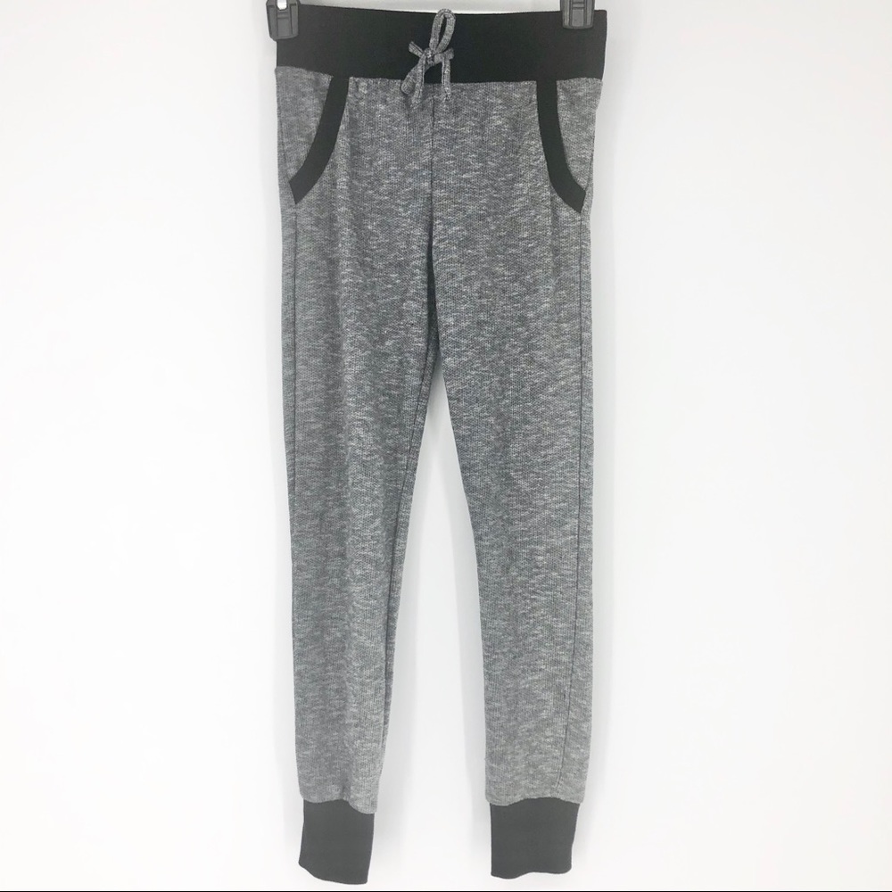Miss Chievous Girl’s Small Black & Gray Joggers